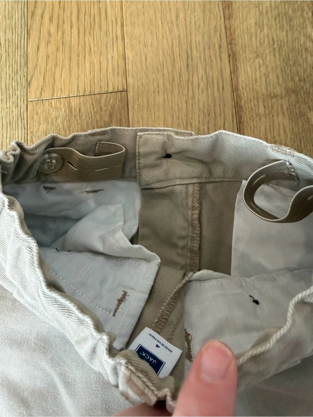 Janie and Jack Boys Khaki Airplane Embroidered Chino Pants Size 4